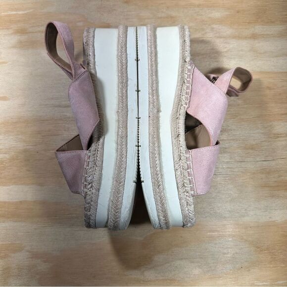 Marc Fisher Pink Espadrille Wedge Sandals Women’s Size 11 - Picture 3 of 9